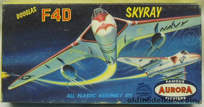 Aurora 1/88 Douglas F4D Skyray, 292-29 plastic model kit